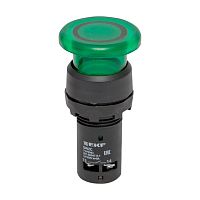 Кнопка SW2C-MD зеленая с подсветкой NO 24В Грибок PROxima | код  sw2c-md-gg-24 | EKF